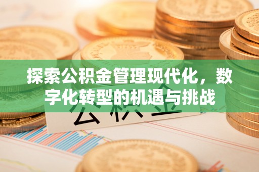 中和探索公积金管理现代化，数字化转型的机遇与挑战