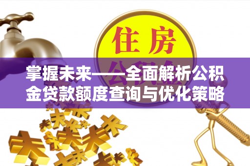 中和掌握未来——全面解析公积金贷款额度查询与优化策略
