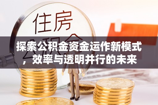 中和探索公积金资金运作新模式，效率与透明并行的未来