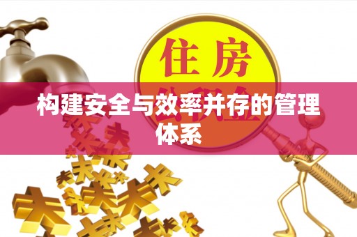 中和构建安全与效率并存的管理体系