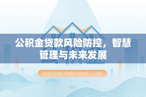 中和公积金贷款风险防控，智慧管理与未来发展