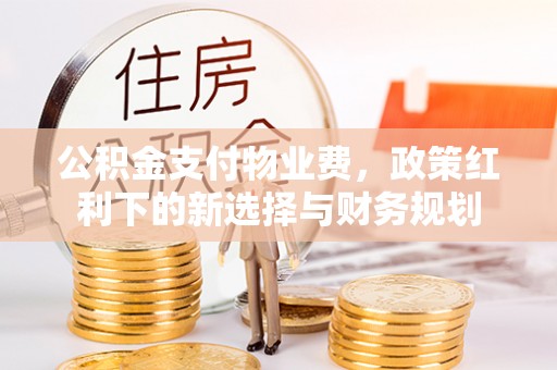 中和公积金支付物业费，政策红利下的新选择与财务规划