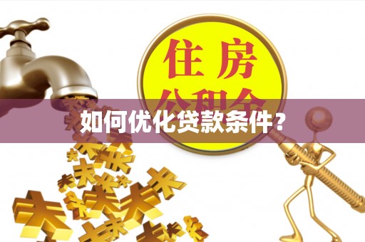 中和如何优化贷款条件？