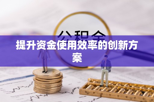 中和提升资金使用效率的创新方案