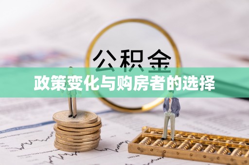 中和政策变化与购房者的选择