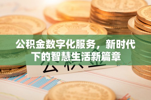 中和公积金数字化服务，新时代下的智慧生活新篇章