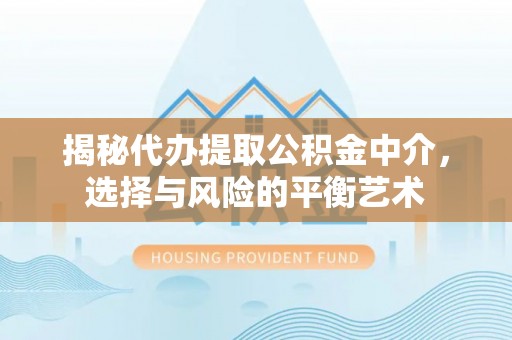 中和揭秘代办提取公积金中介，选择与风险的平衡艺术