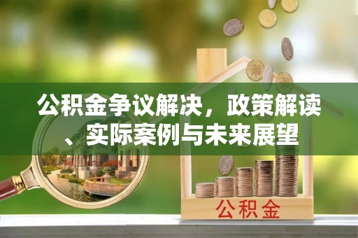 中和公积金争议解决，政策解读、实际案例与未来展望
