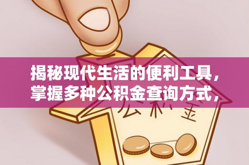 中和揭秘现代生活的便利工具，掌握多种公积金查询方式，让财富管理更轻松