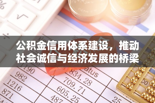 中和公积金信用体系建设，推动社会诚信与经济发展的桥梁