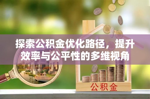 中和探索公积金优化路径，提升效率与公平性的多维视角