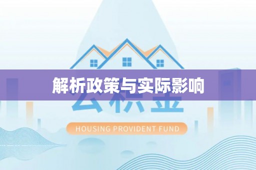 中和解析政策与实际影响
