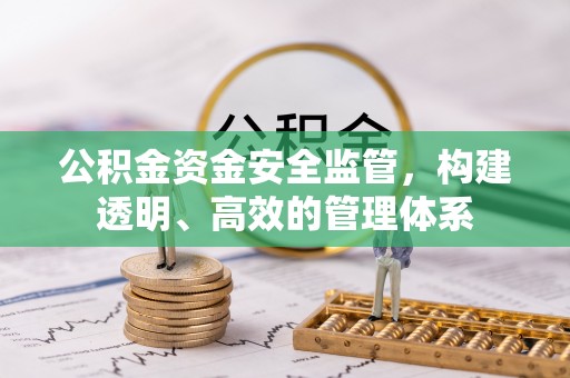 中和公积金资金安全监管，构建透明、高效的管理体系