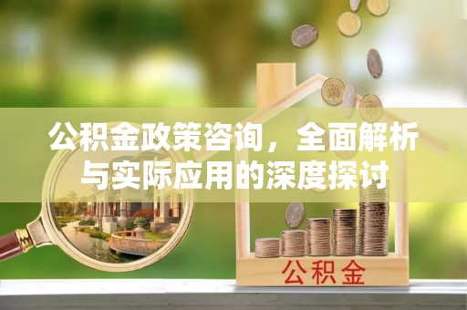 中和公积金政策咨询，全面解析与实际应用的深度探讨
