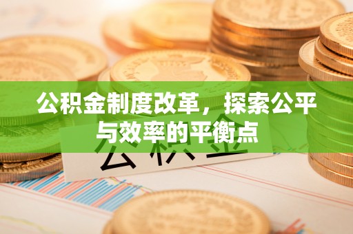 中和公积金制度改革，探索公平与效率的平衡点